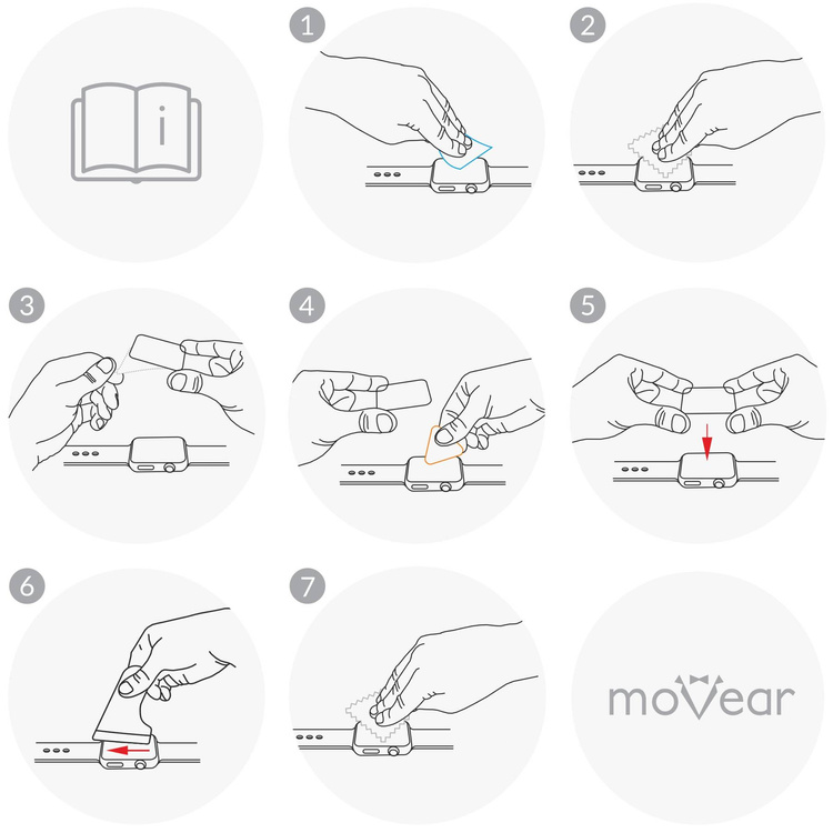 moVear GLASS mSHIELD 2.5D MATT do Apple Watch Ultra (49mm) (1.92") (Antyrefleksyjne, kompatybilne z etui)