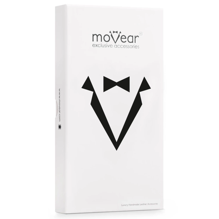 moVear pocketCase C+ skórzana wsuwka do Samsung rozmiar L (ok 160 x 79 x 8mm) | Skóra naturalna nappa (Czerwona)