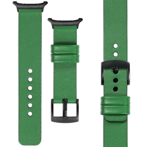 moVear Prestige S1 Skórzany pasek 24mm do Samsung Galaxy Watch Ultra | Zielony [rozmiary XS-XXL i klamra do wyboru]