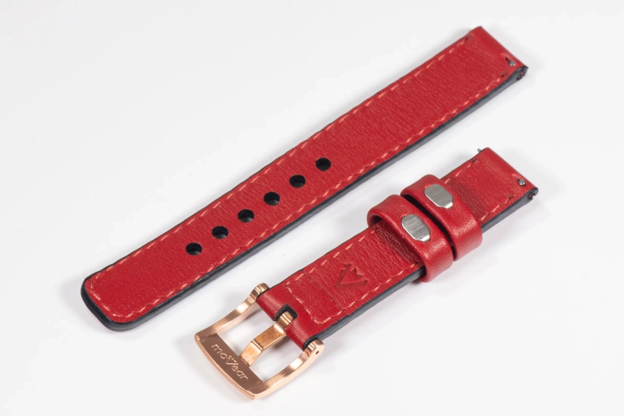 Pasek skórzany 18mm do zegarka / smartwatcha premium MOVEAR / [Outlet P-56]