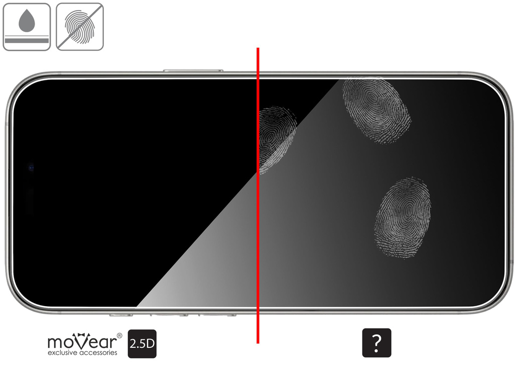 moVear mBOX GLASS mSHIELD 2.5D do Apple iPhone 17 Pro Max / 16 Pro Max (6.9") (łatwy montaż)