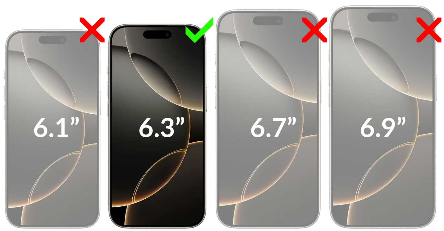 2 szt. | moVear mBOX GLASS mSHIELD 2.5D do Apple iPhone 17 Pro / 17 / 16 Pro (6.3") (łatwy montaż)