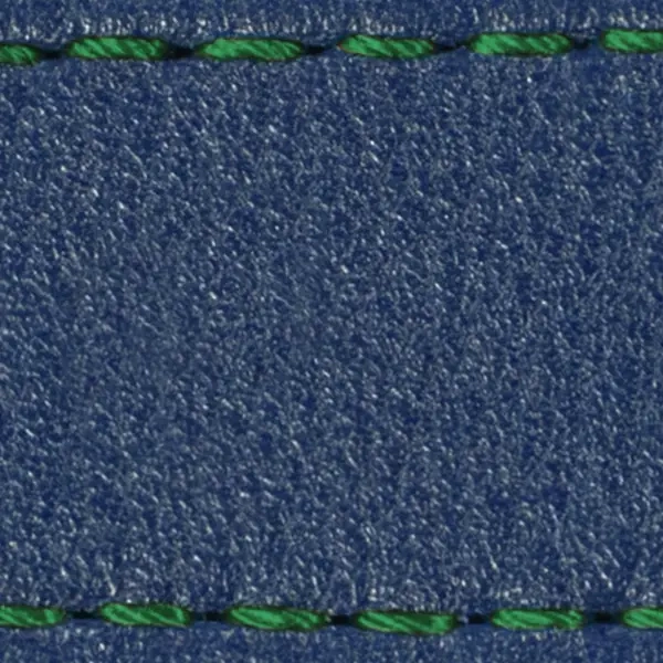 Pasek C1 23mm | Granatowy / Ciemnozielona nić | Części skórzane bez klamry