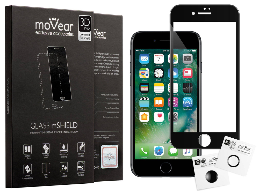 moVear GLASS mSHIELD 3D PRO na Apple iPhone 8 / 7 PLUS