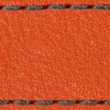 Pasek C1 23mm | Pomarańczowy / Grafitowa nić | Części skórzane bez klamry