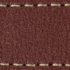 Pasek C1 23mm | Kasztanowy / Kremowa nić | Części skórzane bez klamry