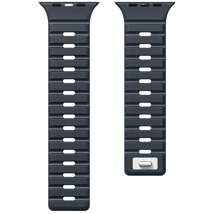 Pasek silikonowy SIL M1 do Apple Watch 10 / 9 / 8 / 7 / 6 / 5 / 4 / SE (46/45/44mm) & Ultra (49mm) | Czarny