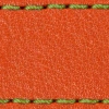 Pasek C1 26mm | Pomarańczowy / Limonkowa nić | Części skórzane bez klamry