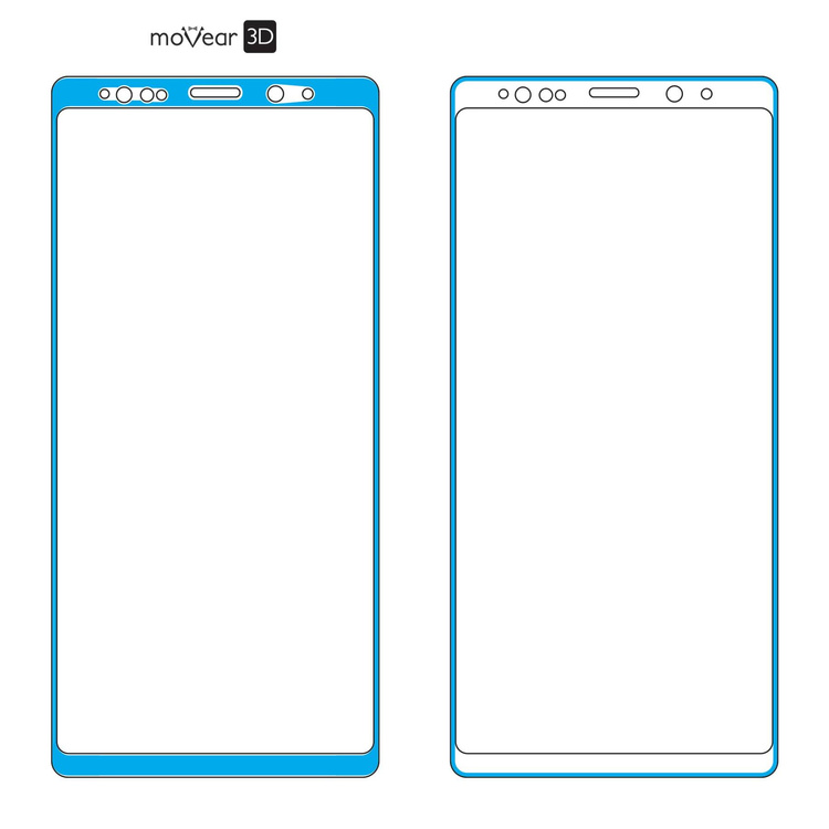 moVear GLASS mSHIELD 3D do Samsung Galaxy Note 9 (6.3") (na cały ekran)