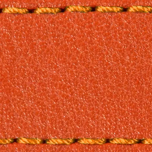 Pasek C1 23mm | Pomarańczowy / Pomarańczowa nić | Części skórzane bez klamry