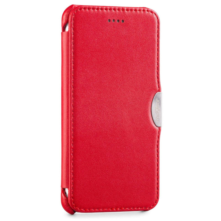 moVear flipSide C+ Skórzane Etui do Apple iPhone 6 / 6s | Skóra Gładka | Czerwony
