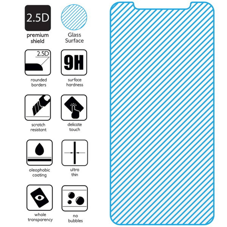 2 szt. | moVear GLASS mSHIELD 2.5D do Apple iPhone 11 Pro Max / Xs MAX (6.5") (kompatybilne z etui)