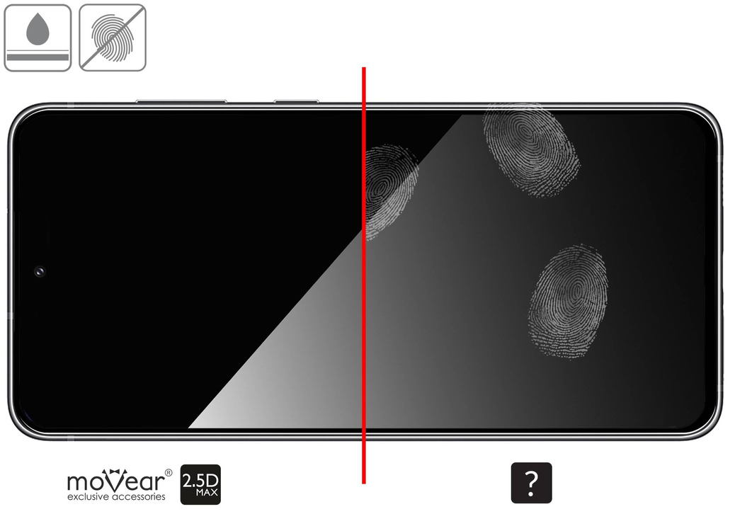 moVear GLASS mSHIELD 2.5D MAX do Samsung Galaxy S21 FE (6.4") (kompatybilne z etui)