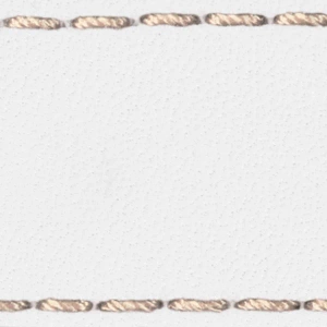 Pasek C1 22mm | Biały / Różowa cielista nić | Części skórzane bez klamry