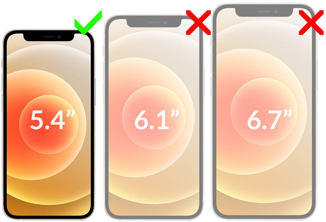 moVear GLASS mSHIELD 2.5D MAX do Apple iPhone 12 Mini (5.4") (kompatybilne z etui)