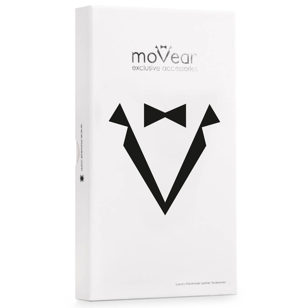 moVear flipSide S+ Skórzane Etui do Samsung Galaxy S8+ (Plus) | Skóra Gładka | Czarny