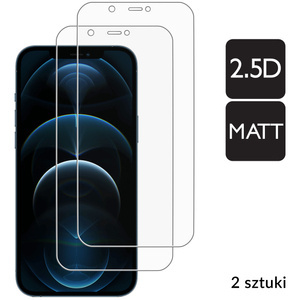 2 szt. | moVear GLASS mSHIELD 2.5D MATT do Apple iPhone 12 Pro Max (6.7") (Antyrefleksyjne, kompatybilne z etui)