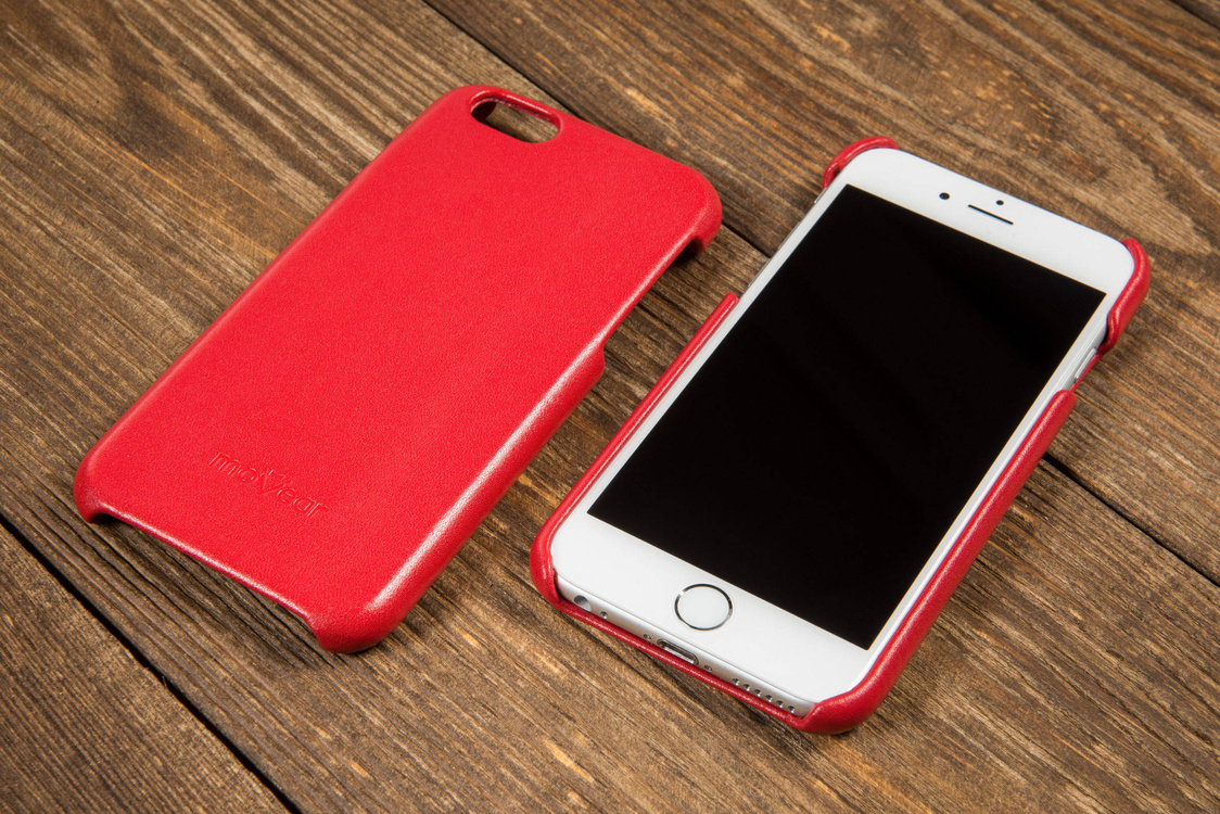 moVear backCover S Skórzane Etui Plecki do Apple iPhone 6 / 6s | Skóra Gładka | Cappuccino