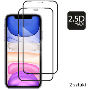 2 szt. | moVear GLASS mSHIELD 2.5D MAX do Apple iPhone 11 / Xr (6.1") (kompatybilne z etui)