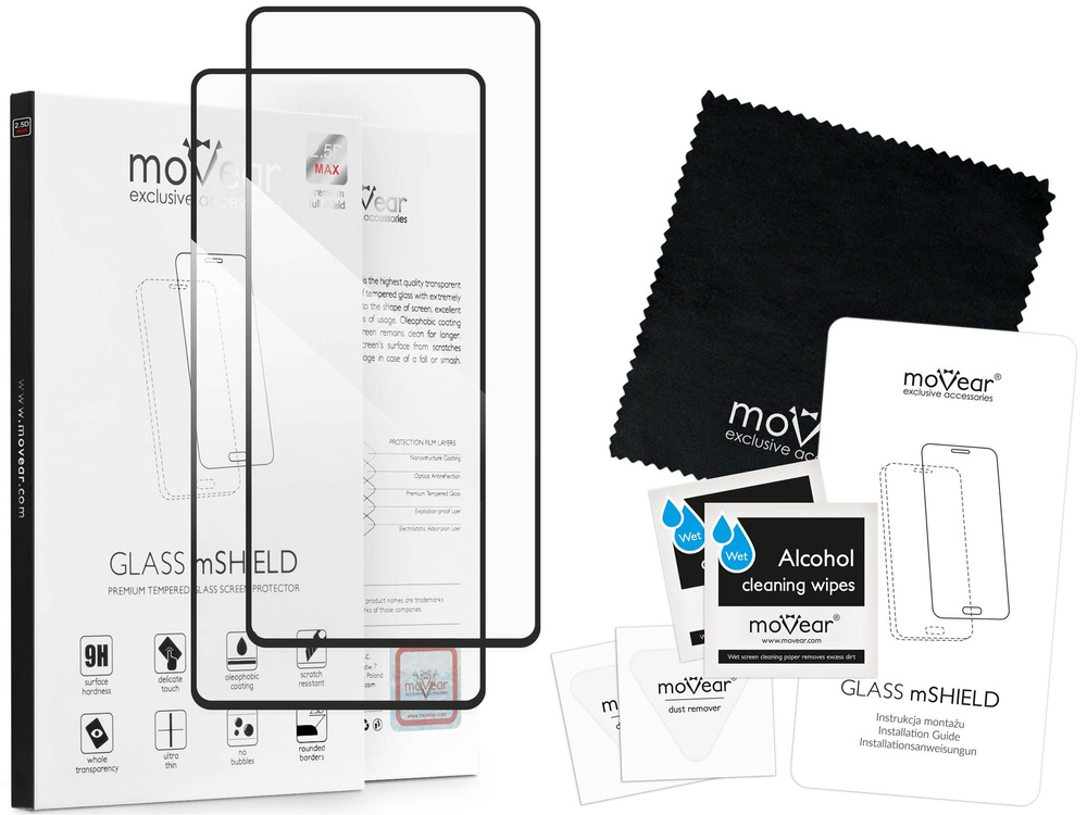 2 szt. | moVear GLASS mSHIELD 2.5D MAX do Samsung Galaxy Note 20 (6.7") (kompatybilne z etui)