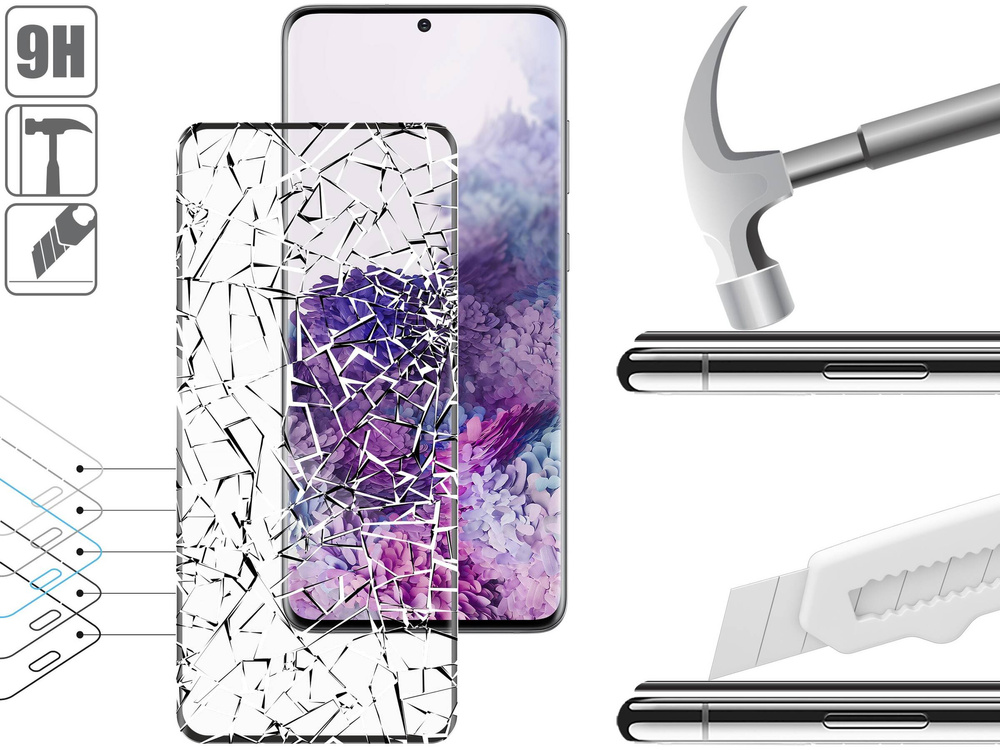 2 szt. | moVear GLASS mSHIELD 3D do Samsung Galaxy S20 (6.2") (na cały ekran)