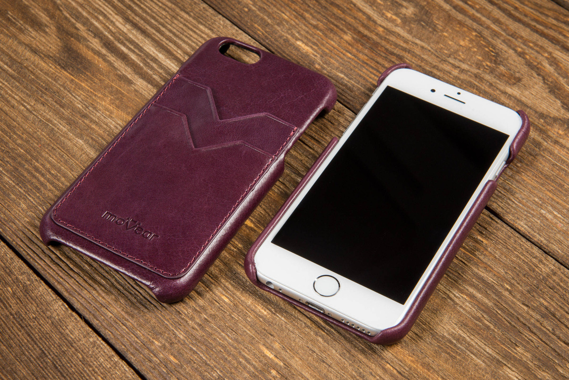moVear backCover S+ Skórzane Etui Plecki do Apple iPhone 6 / 6s | Skóra Gładka | Cappuccino