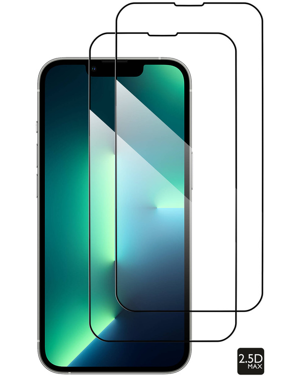 2 szt. | moVear GLASS mSHIELD 2.5D MAX do Apple iPhone 16e / 14 / 13 / 13 Pro (6.1") (kompatybilne z etui)