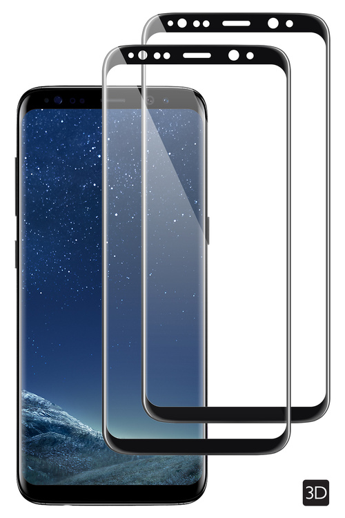 2 szt. | moVear GLASS mSHIELD 3D do Samsung Galaxy S8+ (Plus) (6.2") (na cały ekran)