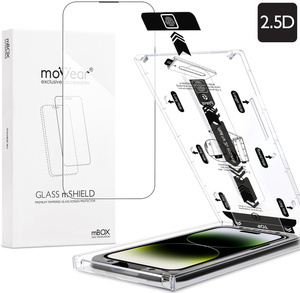 moVear mBOX GLASS mSHIELD 2.5D do Apple iPhone 14 Pro Max (6.7") (łatwy montaż)