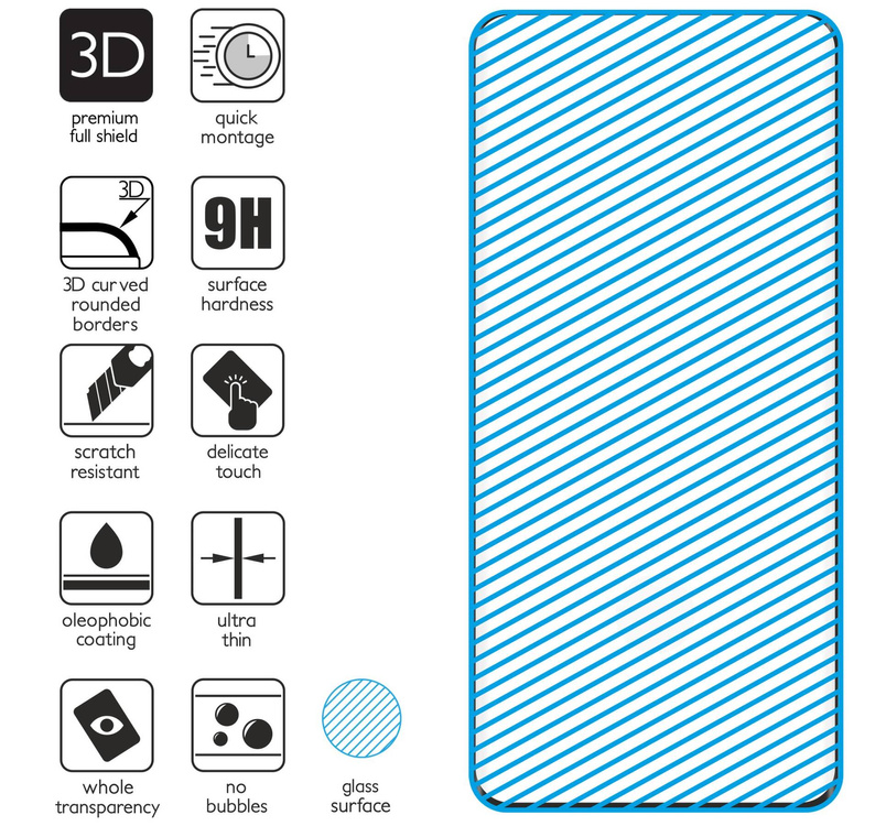 2 szt. | moVear GLASS mSHIELD 3D do Samsung Galaxy S21 Ultra (6.8") (na cały ekran)