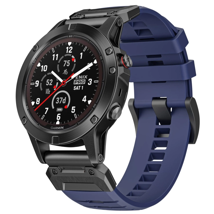 Pasek moVear FKM Extreme do Garmin QuickFit 22mm (Fenix / Forerunner / Epix / Instinct / Enduro / Quatix / MARQ - 47/45mm) Granatowy