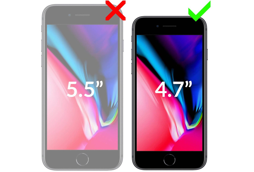 moVear flipSide S skórzane etui do Apple iPhone SE (2022 / 2020) / 8 / 7 (4.7") | Skóra naturalna nappa (Czerwona)