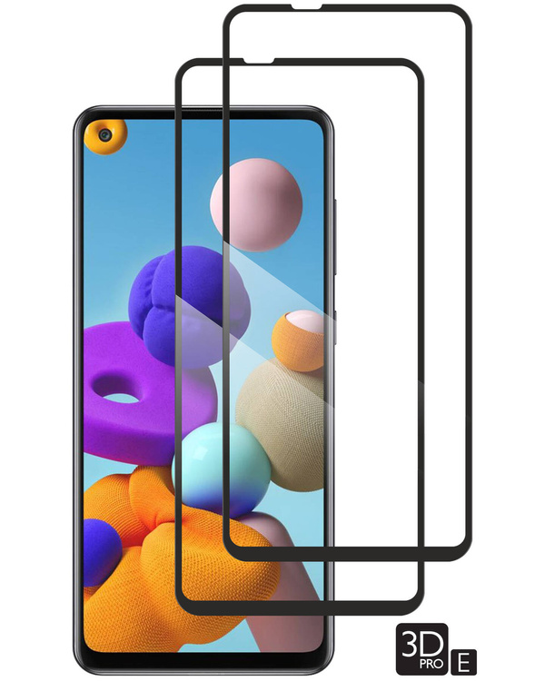 2 szt. | moVear GLASS mSHIELD 3D PRO-E do Samsung Galaxy A21 (6.5") (kompatybilne z etui)