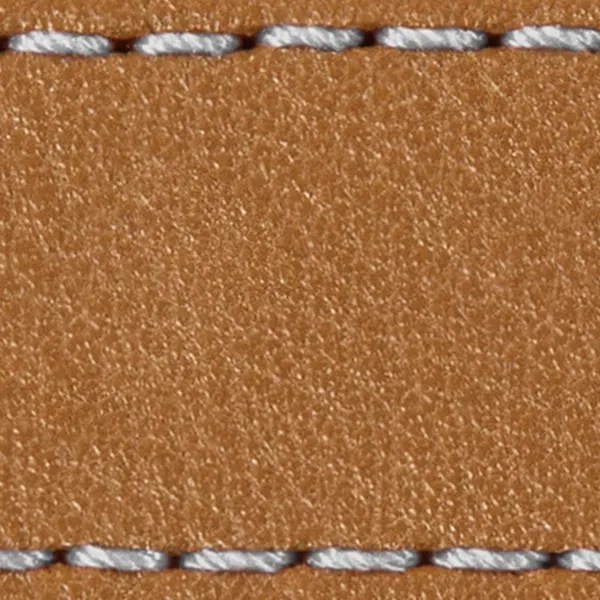 Podkładka W1 do paska 26mm | Jasnobrązowy / Srebrna nić