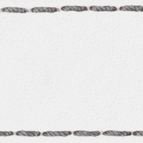 Podkładka W1 do paska 20mm | Biały / Grafitowa nić