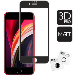 moVear GLASS mSHIELD 3D PRO MATT do Apple iPhone SE (2022 / 2020) / 8 / 7 (4.7") | (Antyrefleksyjne)