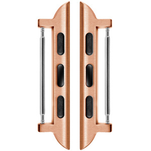 moVear | Adapter paska 20mm do Apple Watch 9/8/7/6/SE/5/4/3/2/1 (41/40/38mm) | Różowe Złoto Stal nierdzewna +PVD