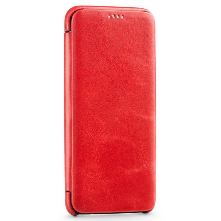 moVear flipSide S+ Skórzane Etui do Samsung Galaxy S8 | Skóra Vintage | Czerwony