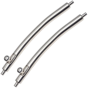 Zakrzywiony Teleskop zegarkowy 19mm do smartwatcha Quick Release 1.8mm Stal 2szt MOVEAR