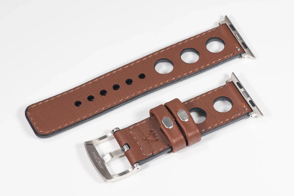 Pasek skórzany 24mm do Apple Watch premium MOVEAR / [Outlet P-50]