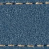Pasek C1 22mm | Niebieski Jeans / Kremowa nić | Części skórzane bez klamry