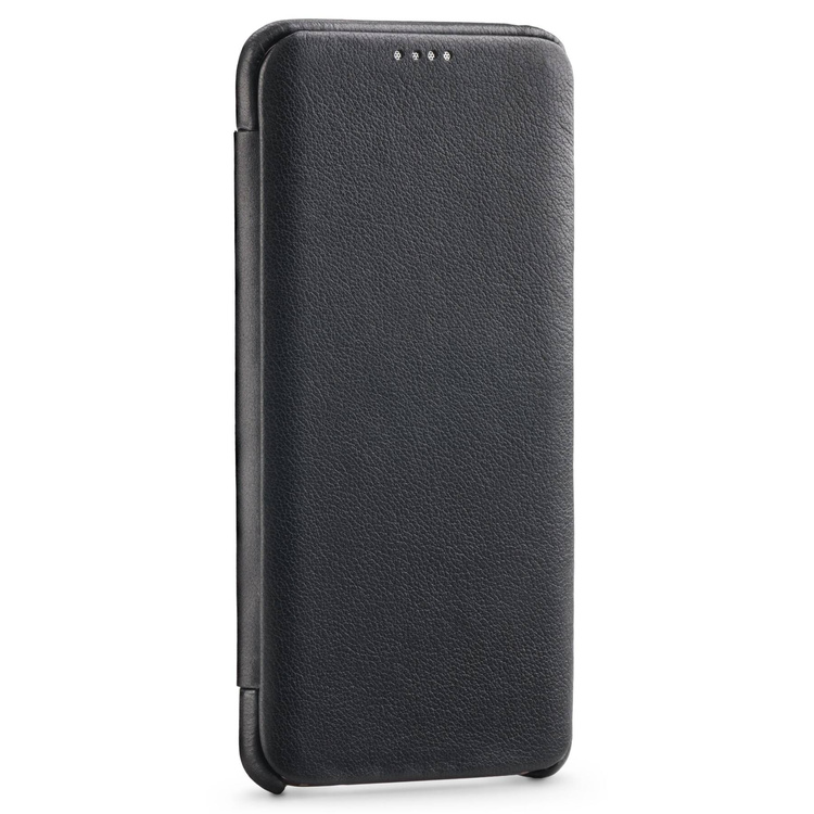 moVear flipSide S skórzane etui do Samsung Galaxy S9 (5.8") | Skóra naturalna nappa (Czarna)