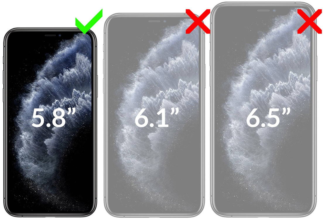 2 szt. | moVear GLASS mSHIELD 3D PRO do Apple iPhone 11 Pro / Xs / X (5.8") (na cały ekran)