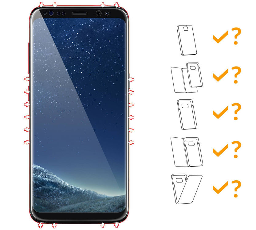 moVear GLASS mSHIELD 3D do Samsung Galaxy S8+ (Plus) (6.2") (na cały ekran)