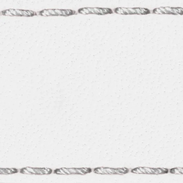 Podkładka W1 do paska 26mm | Biały / Srebrna nić