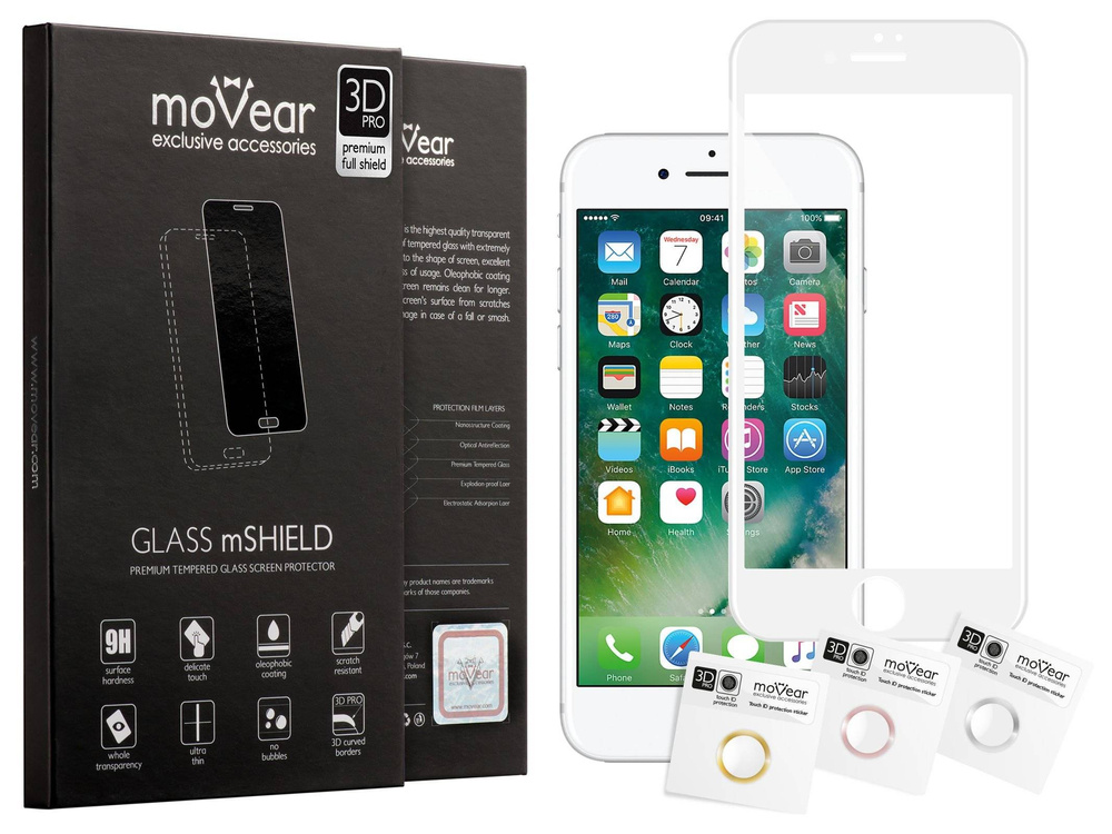 moVear GLASS mSHIELD 3D PRO na Apple iPhone 8 / 7 PLUS