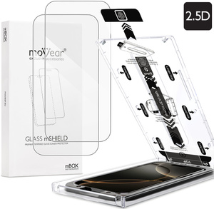 2 szt. | moVear mBOX GLASS mSHIELD 2.5D do Apple iPhone 17 Pro / 17 / 16 Pro (6.3") (łatwy montaż)