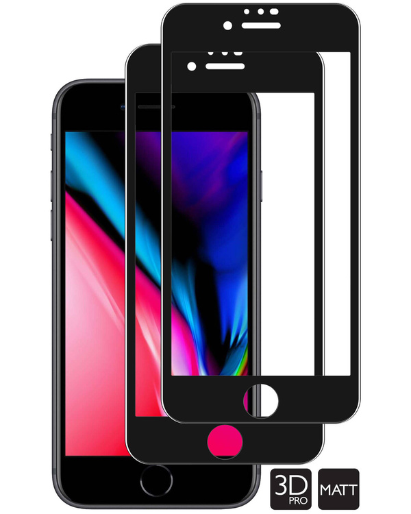 2 szt. | moVear GLASS mSHIELD 3D PRO MATT do Apple iPhone 8 Plus / 7 Plus (5.5") | (Antyrefleksyjne)