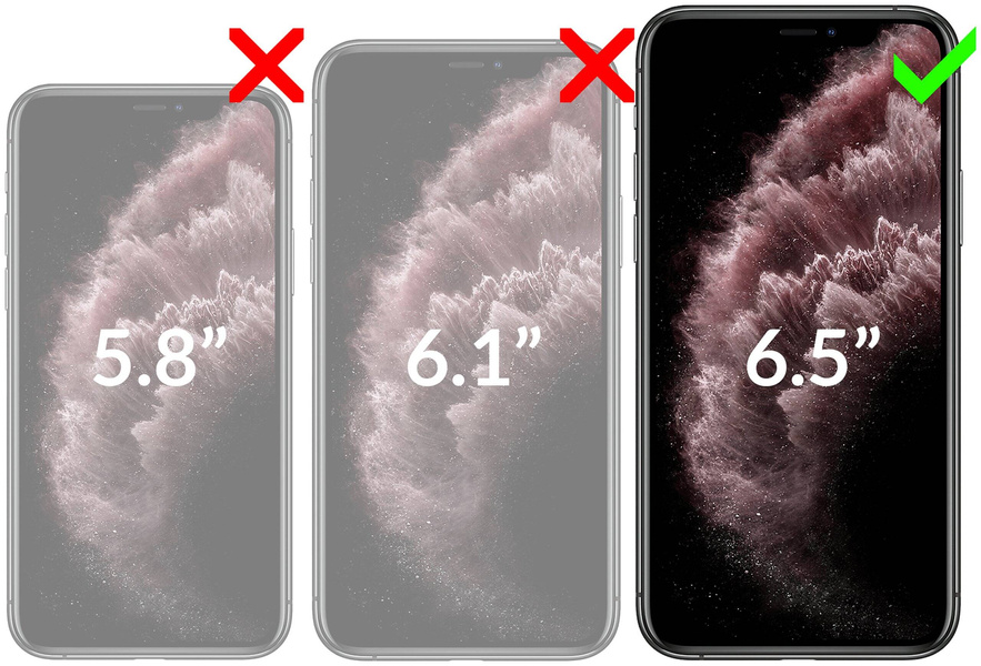 2 szt. | moVear GLASS mSHIELD 3D PRO privacy do Apple iPhone 11 Pro Max / Xs MAX (6.5") | (Prywatyzujące)