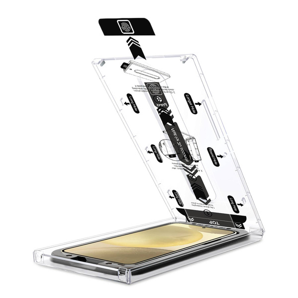 moVear mBOX GLASS mSHIELD 2.5D do Samsung Galaxy S25+ / S24+ (Plus) (6.7") (łatwy montaż)